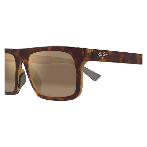 New MAUI JIM Opio Havana Polarised Square H616 01 Sunglasses Women - Picture 3 of 4